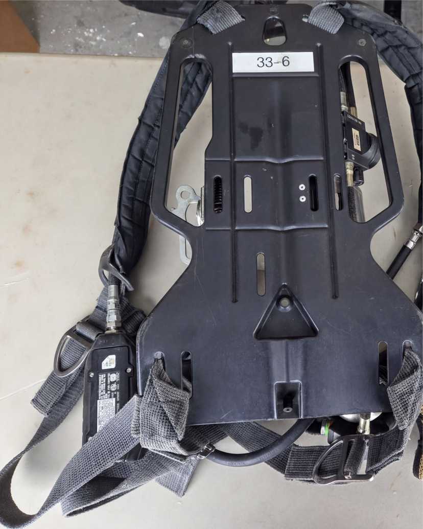 MSA Frame Harness 4500psi SCBA Air Pack Bottle Cylinder Tank Breathing Apparatus — photo 2