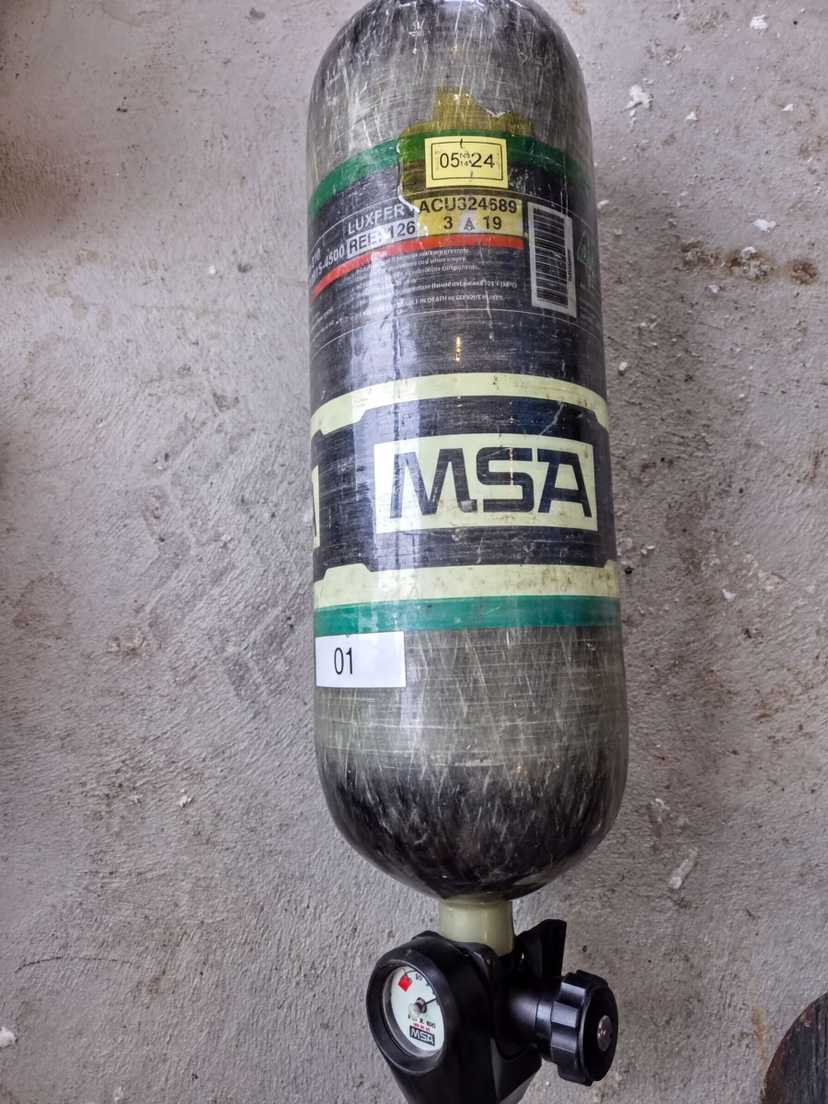 MSA G1 45-Minute 4500 SCBA bottle mfg 3/2019 current hydrostatic test
