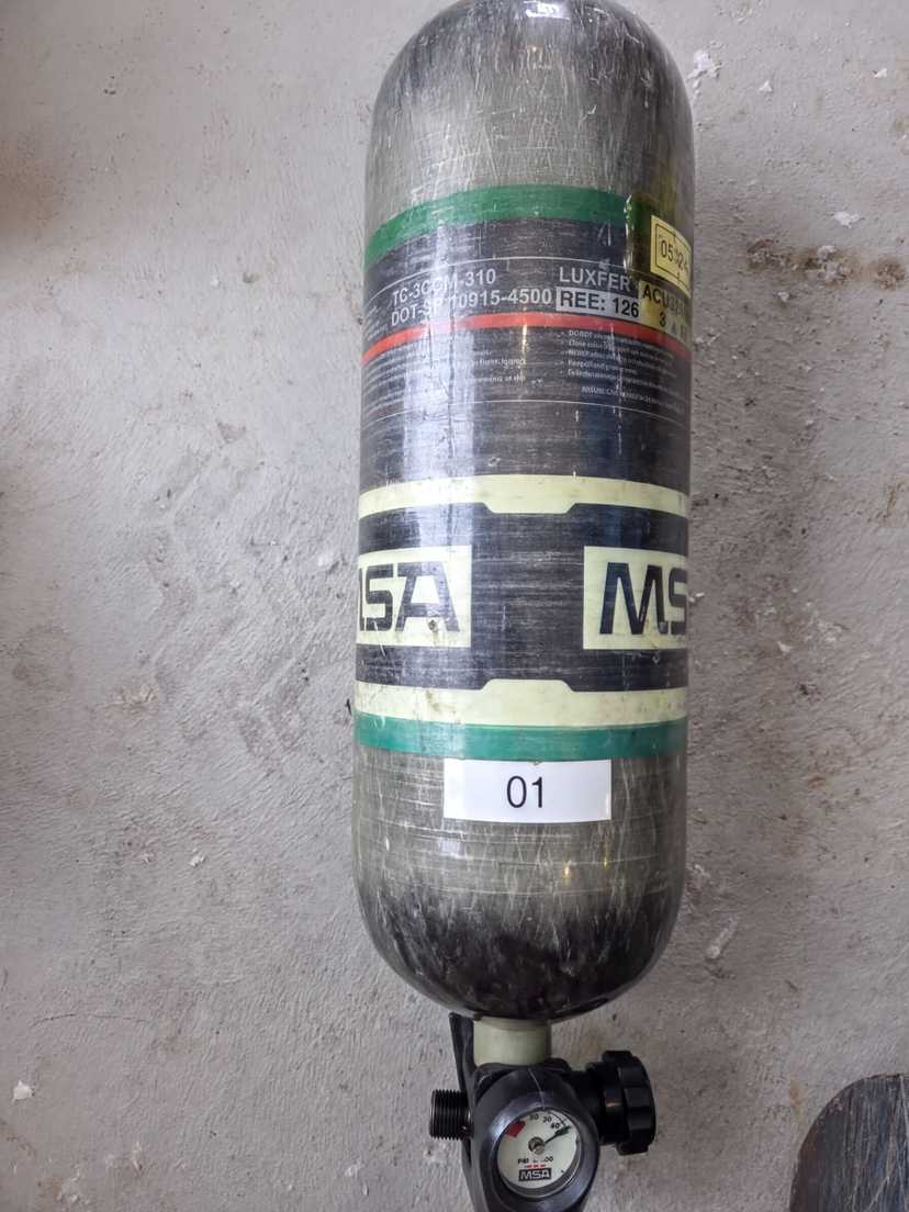 MSA G1 45-Minute 4500 SCBA bottle mfg 3/2019 current hydrostatic test — photo 2