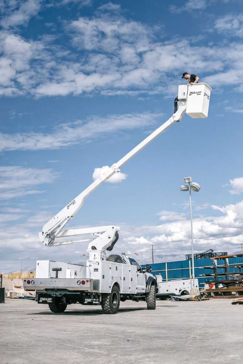 2024 Ford F-550 SUPER SINGLE Liquid Springs 4x4 Dur-A-Lift Bucket Truck — photo 2