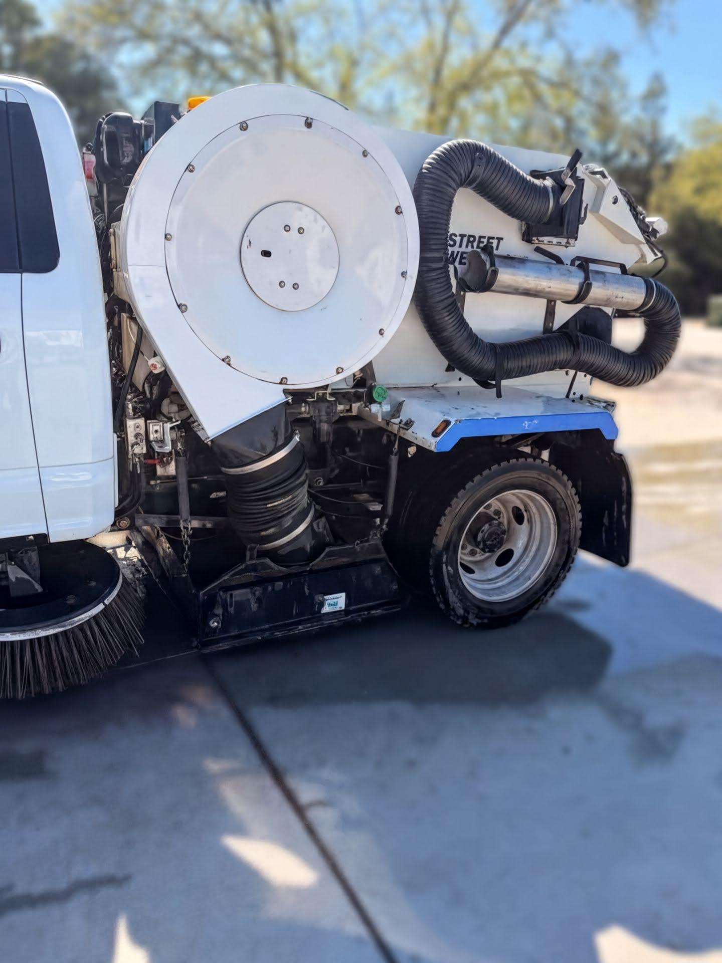 2022 Ford F-450 with 2023 Tymco 210 Sweeper - image 4