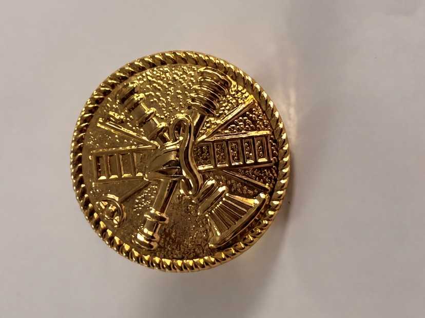 Smith & Warren raised Fire Scramble Seal collar insignia-C196-NEW — photo 2