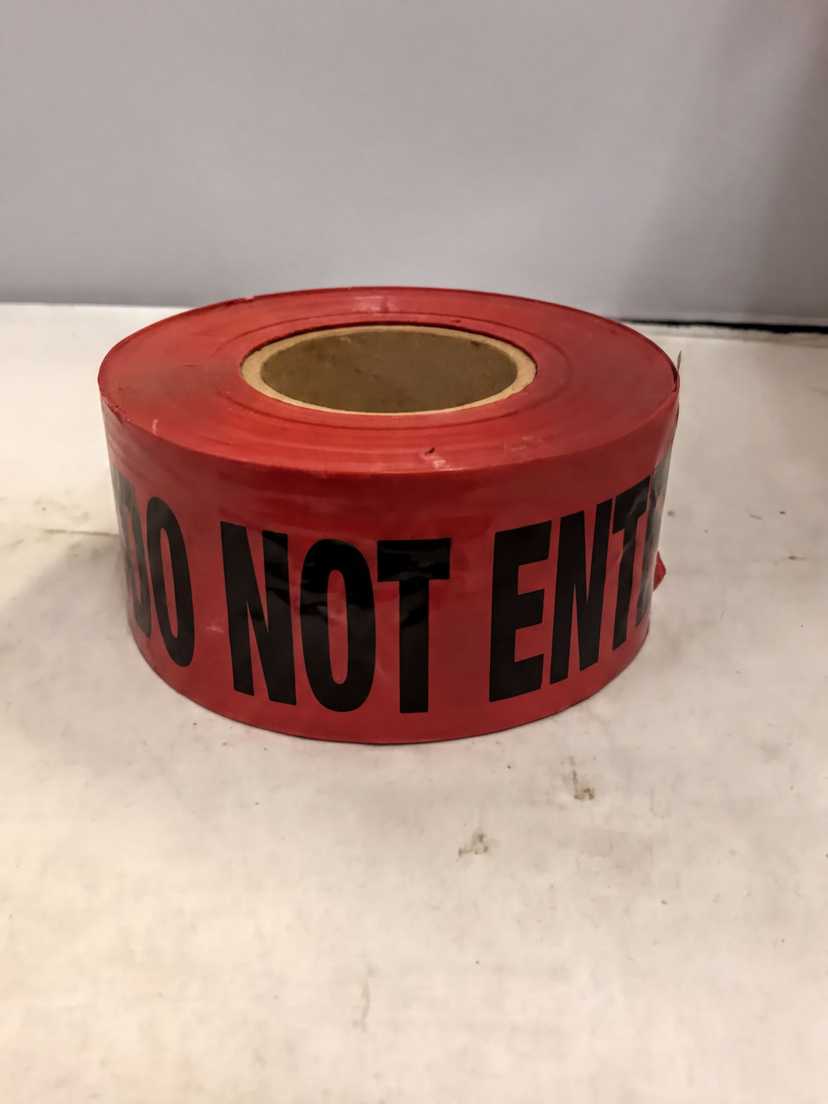 "Danger Do Not Enter"Caution/Barrier Tape 1000ft Red — photo 2